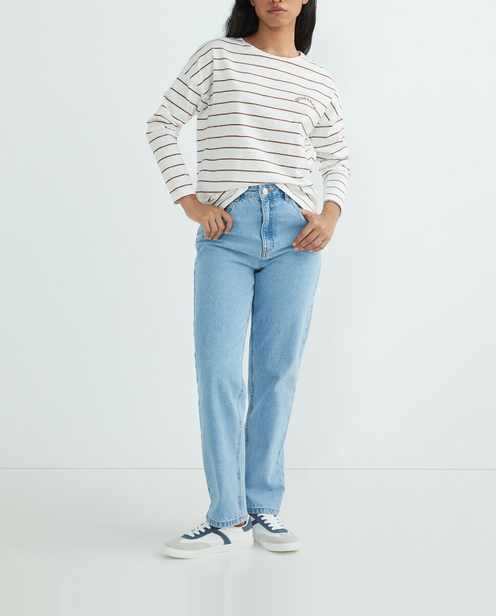 Imagen 0 de Pantalón mujer denim recto