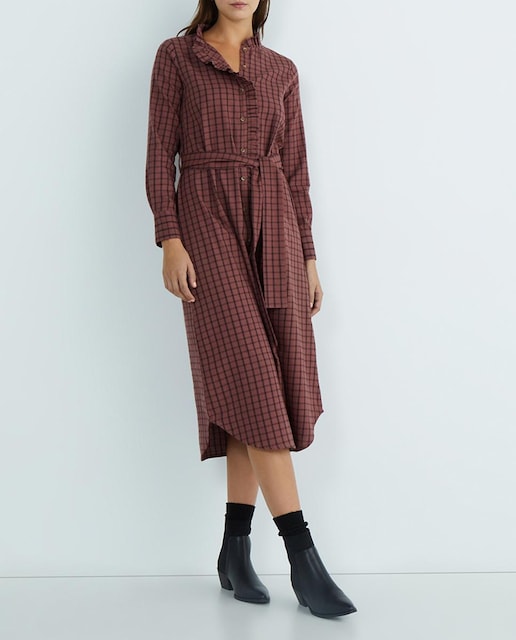 Imagen 0 de Vestido con tapeta volante mujer