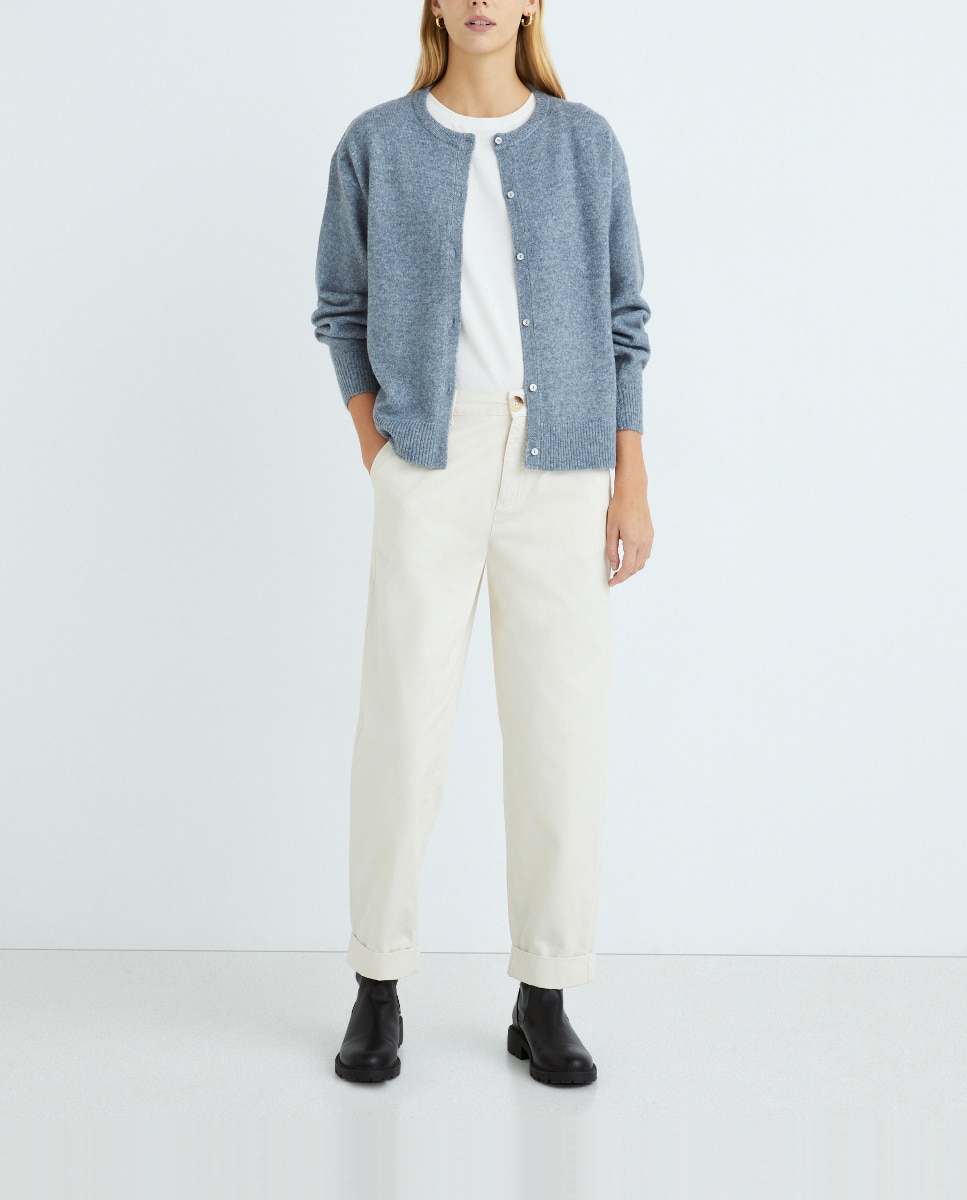 Imagen 0 de Pantalón mujer sarga chino tobillero