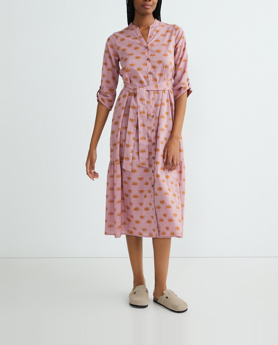Imagen 0 de Vestido mujer camisero estampado