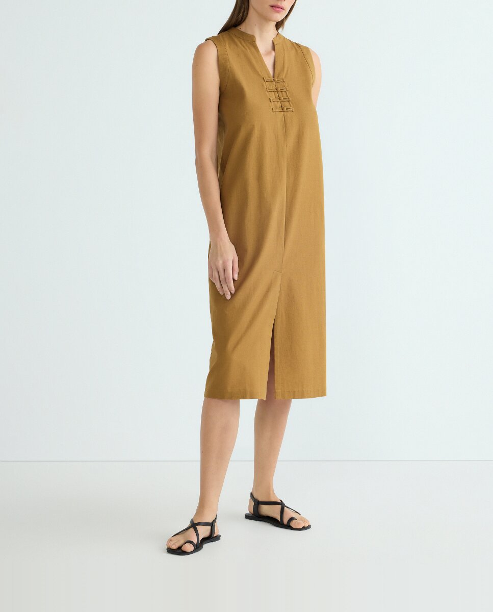 Imagen 0 de Vestido fluido liso