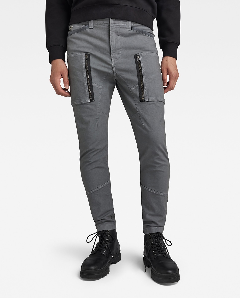 Imagen 0 de Pantalones cargo Zip Pocket 3D de hombre de corte pitillo