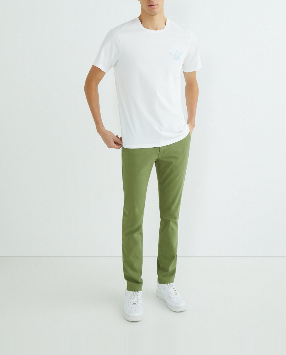 Imagen 0 de Pantalón de hombre estilo chino casual, California Khaki, Skinny Fit