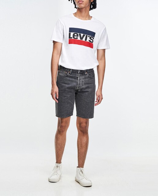 Imagen 0 de Short vaquero de hombre 501® Hemmed gris oscuro