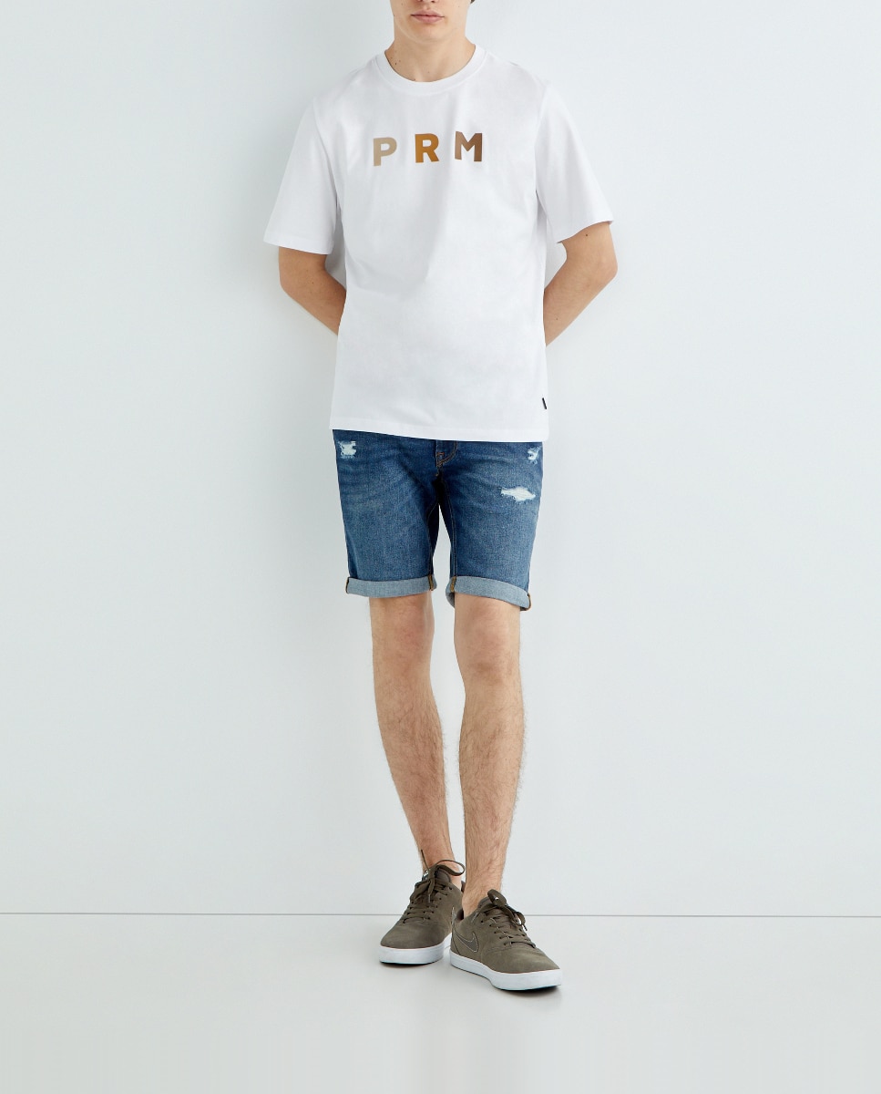 Imagen 0 de Shorts denim rotos de hombre