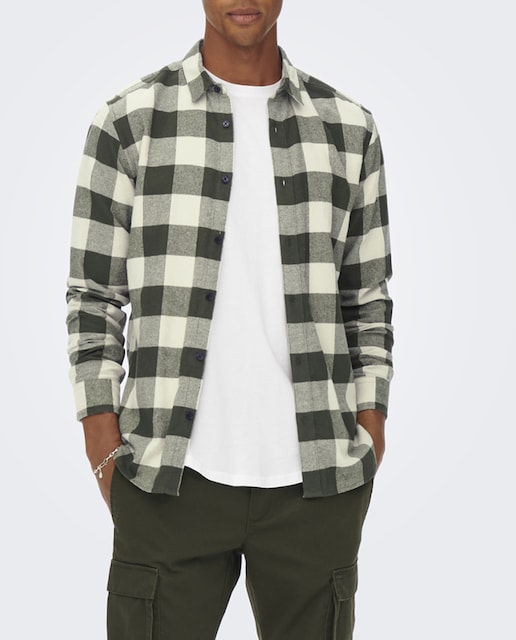 Imagen 0 de Camisa de hombre de cuadros slim