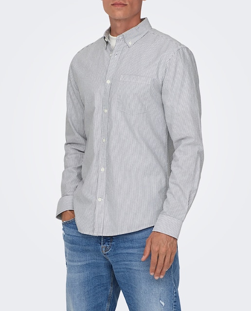 Imagen 0 de Camisa manga larga Oxford de hombre