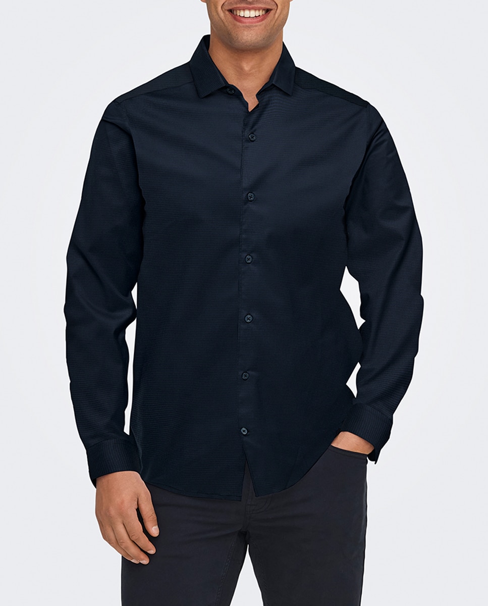 Imagen 0 de Camisa de hombre de vestir slim fit