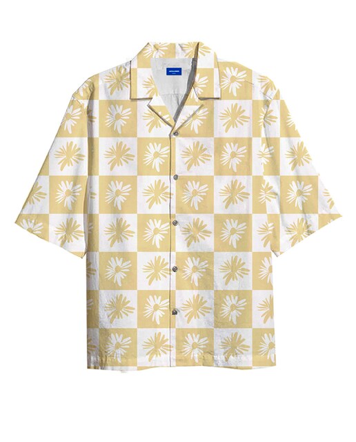 Imagen 0 de Camisa manga corta estampada de hombre