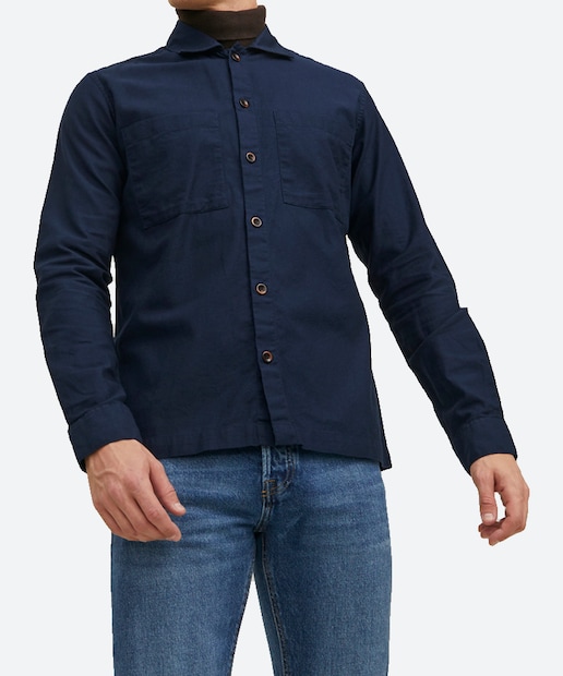 Imagen 0 de Sobrecamisa lisa ligera de hombre