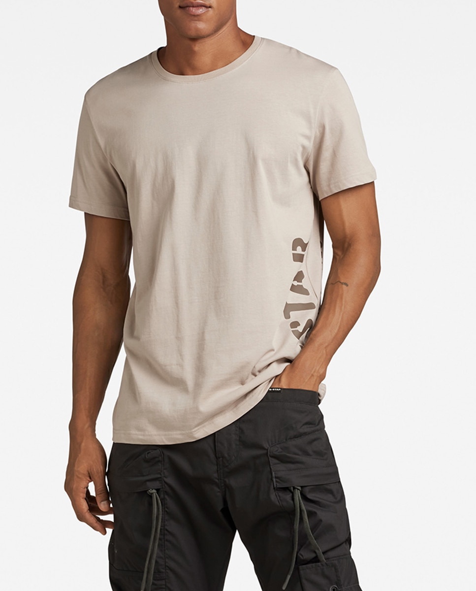 Imagen 0 de Camiseta de hombre Side Stencil, de algodón ecológico y con estampados gráficos