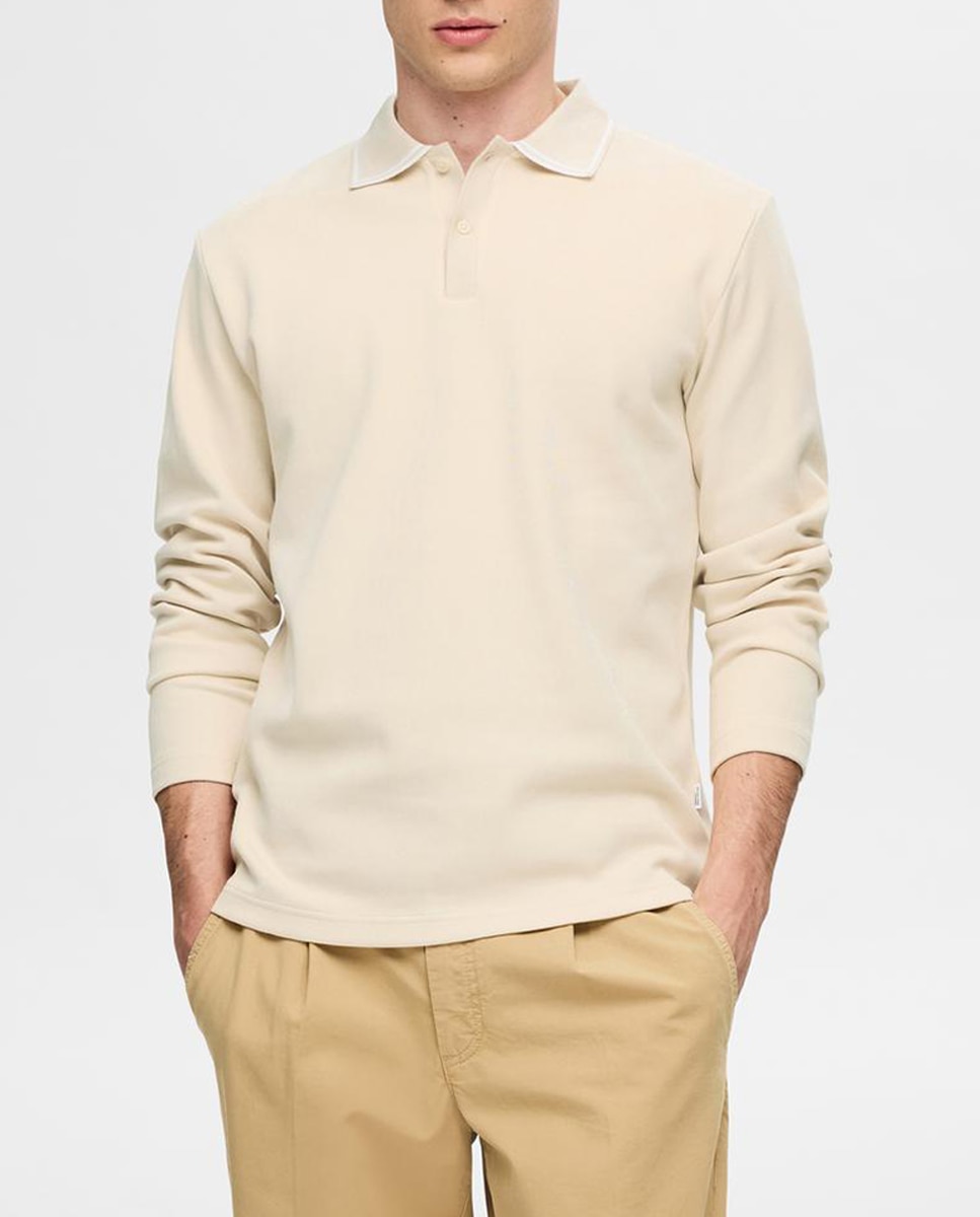 Imagen 0 de Polo de hombre 100% algodón orgánico, manga larga
