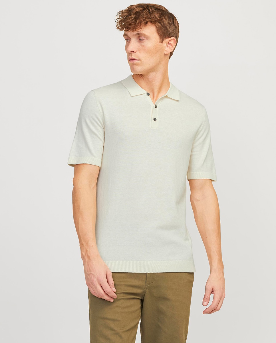Imagen 0 de Polo de punto manga corta de hombre
