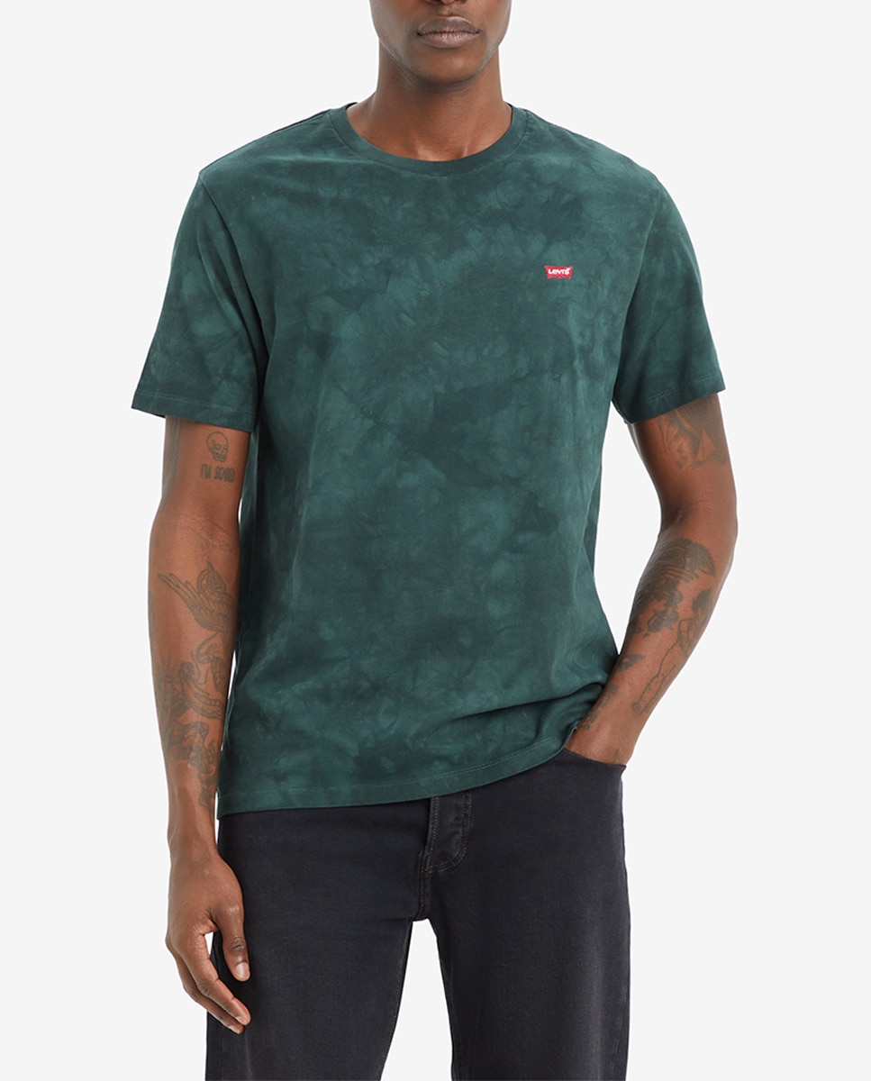 Imagen 0 de Camiseta de hombre de manga corta con cuello redondo