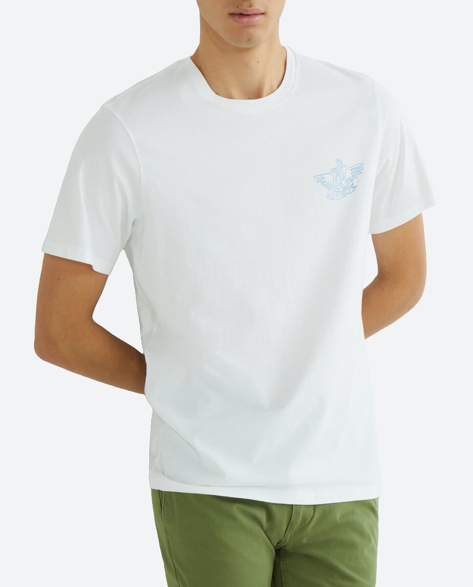 Imagen 0 de Camiseta de hombre de manga corta con logo, slim fit