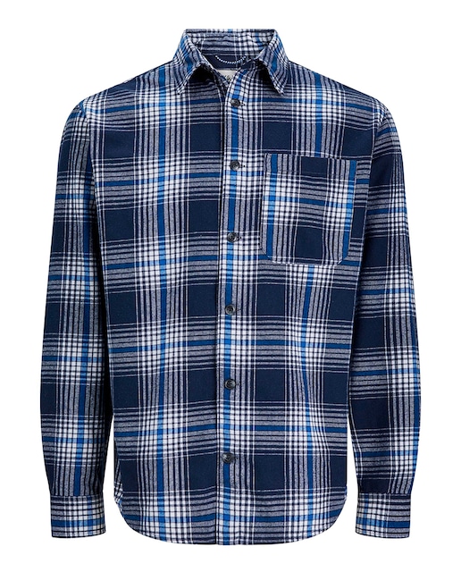 Imagen 0 de Sobre camisa a cuadros de hombre