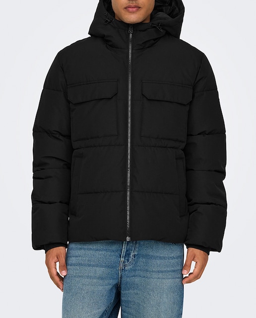 Imagen 0 de Parka acolchada de hombre con capucha