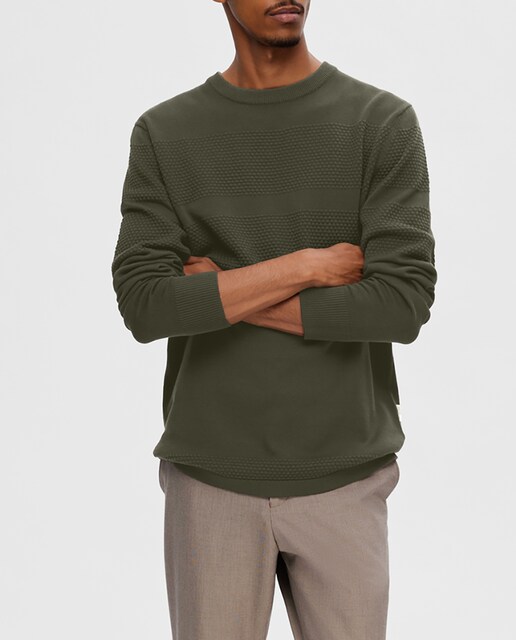Imagen 0 de Jersey de hombre de rallas cuello caja