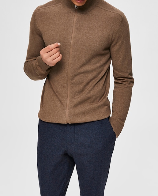 Imagen 0 de Chaqueta de punto de hombre con cremallera