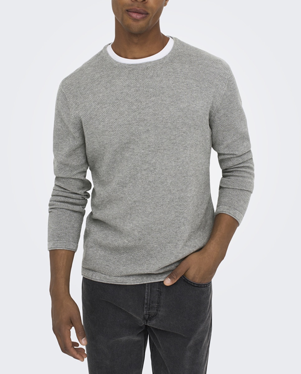 Imagen 0 de Jersey de hombre con cuello caja