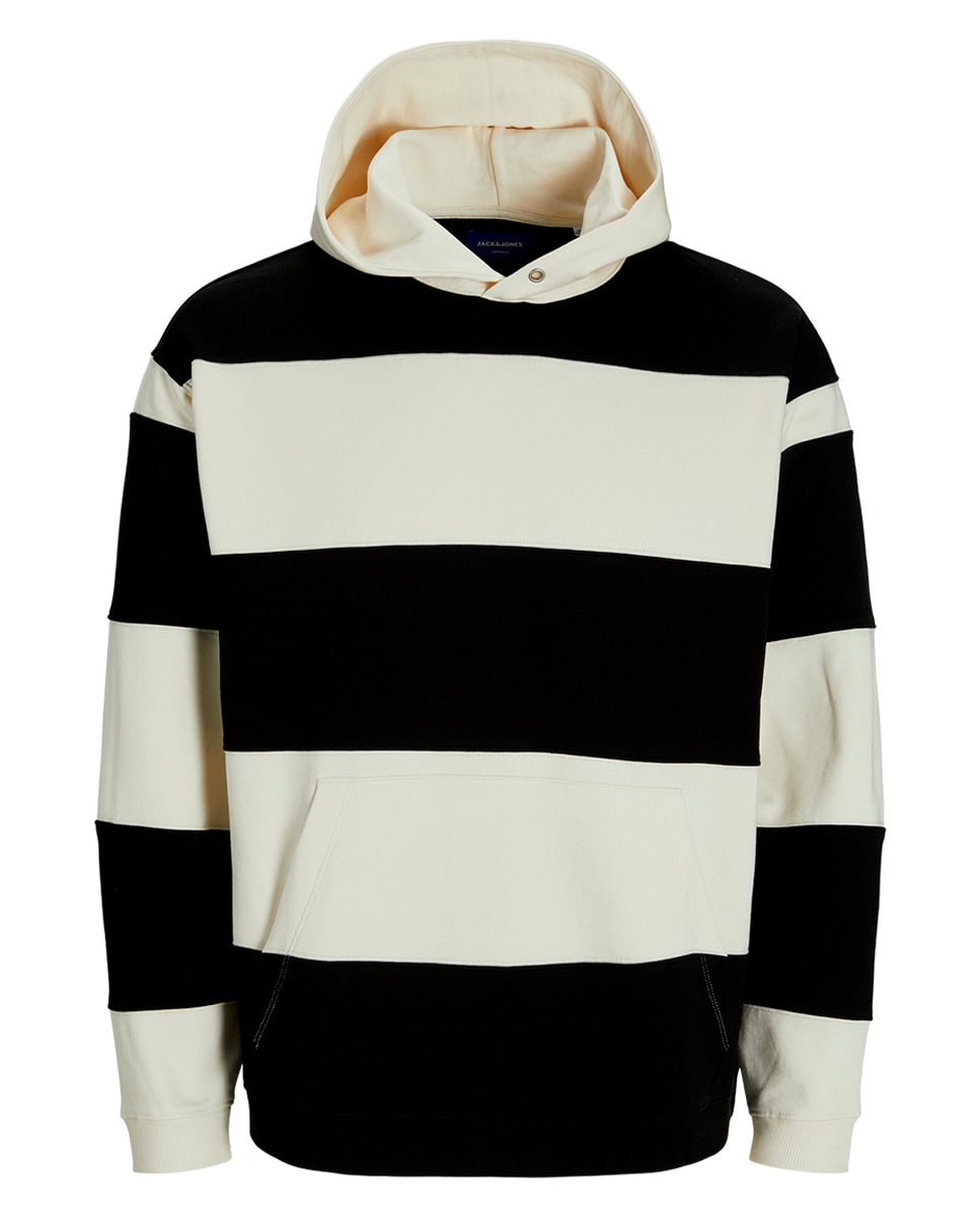 Imagen 0 de Sudadera con capucha mangas largas con estampado a raas de hombre
