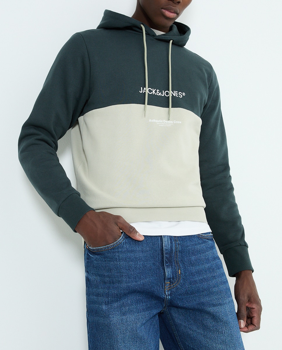 Imagen 0 de Sudadera block con capucha de hombre