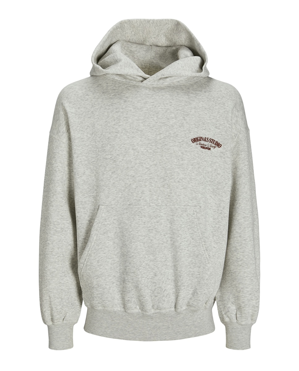 Imagen 0 de Sudadera con capucha mangas largas con logo central de hombre