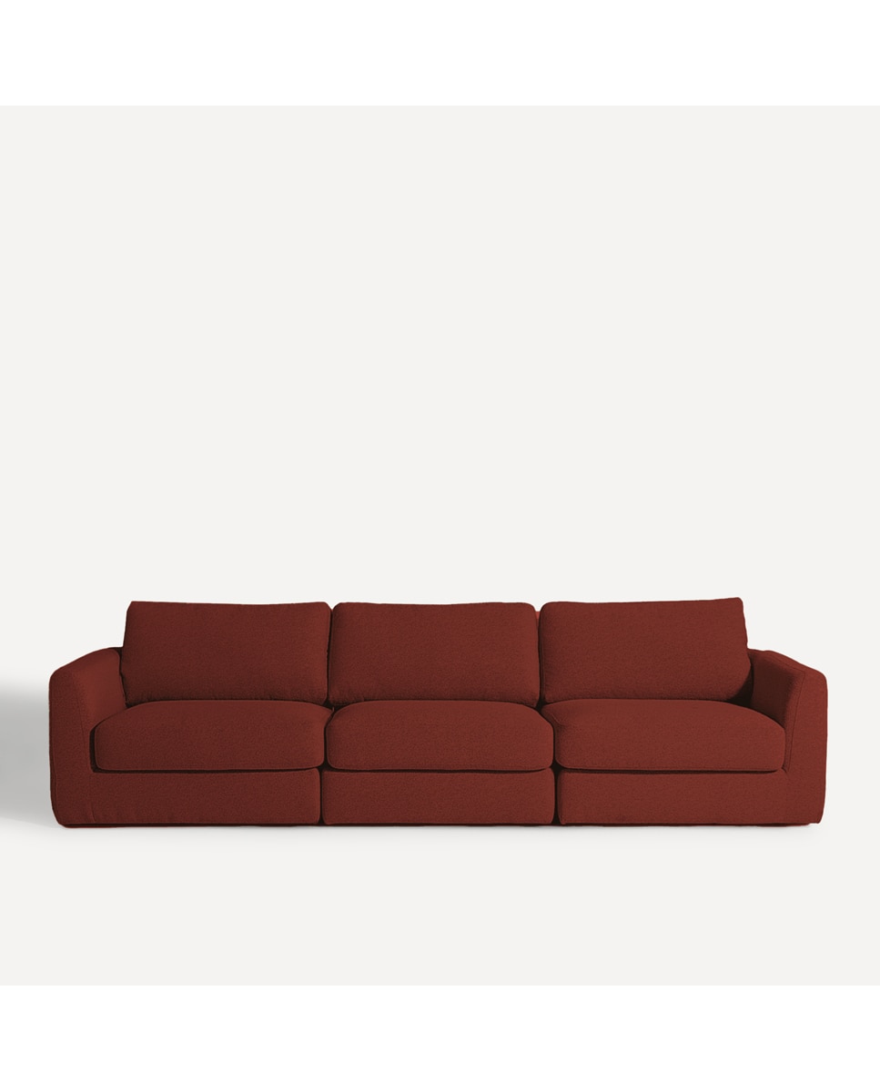 Imagen 0 de Sofá de 3 plazas con tejido bouclé Malmo Room - El Corte Inglés