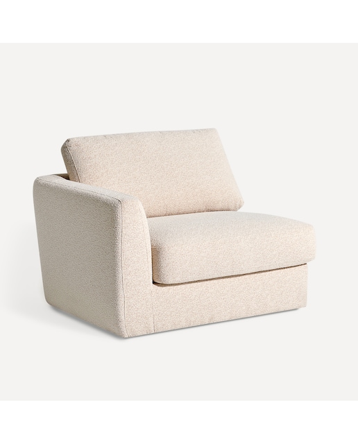 Imagen 0 de Módulo de 1 plaza con brazo izquierdo y tejido bouclé para sofá Malmo Room - El Corte Inglés