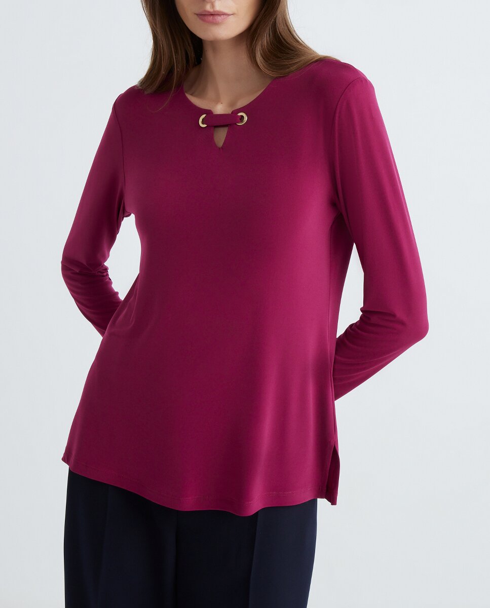 Imagen 0 de Camiseta de mujer lisa manga larga