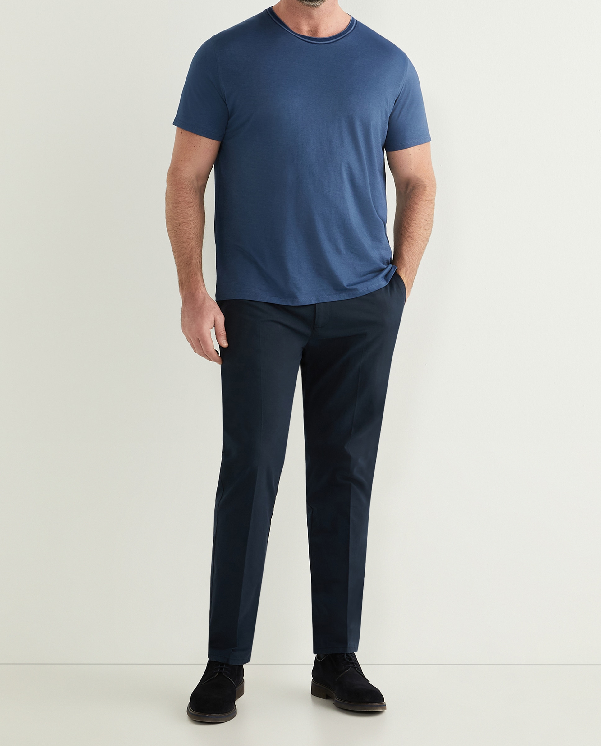 Imagen 0 de Pantalón sport de hombre Classic Fit sin pliegues talla grande
