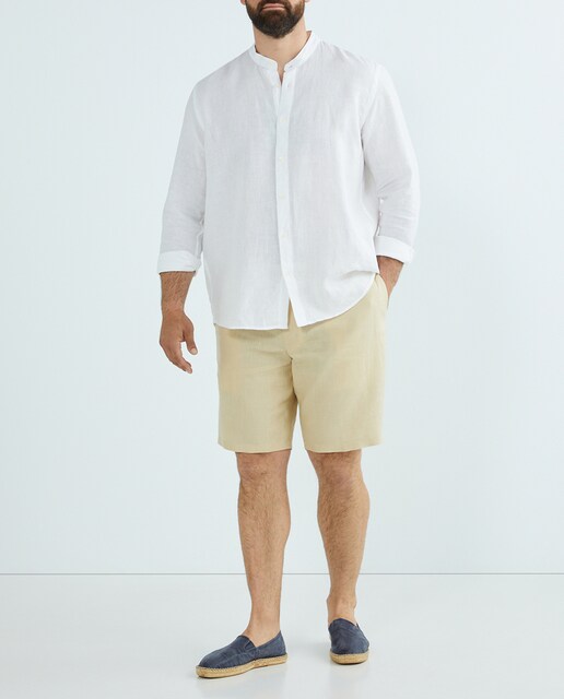 Imagen 0 de Bermuda de hombre 100% lino tallas grandes