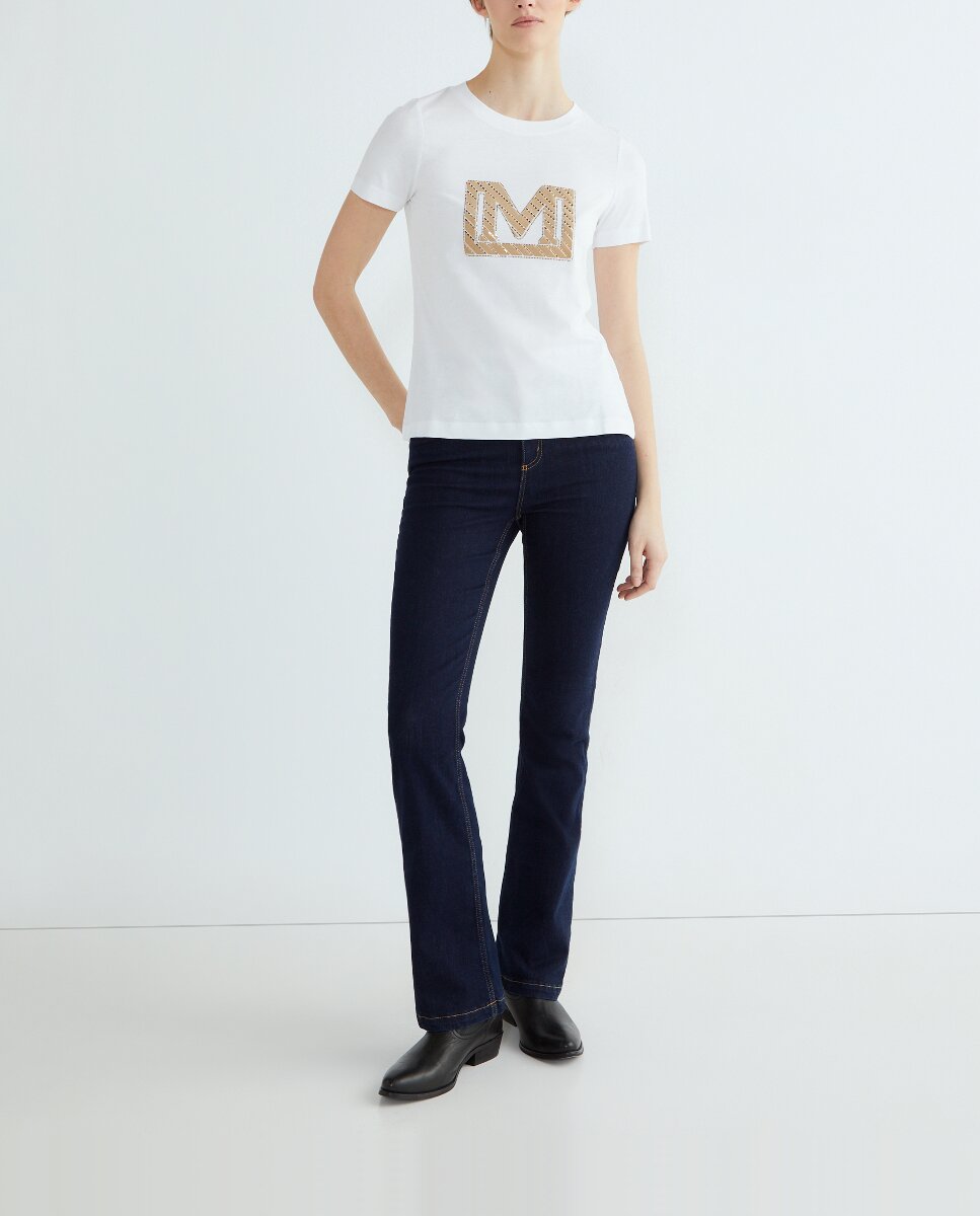 Imagen 0 de Camiseta de manga corta con logo de mujer