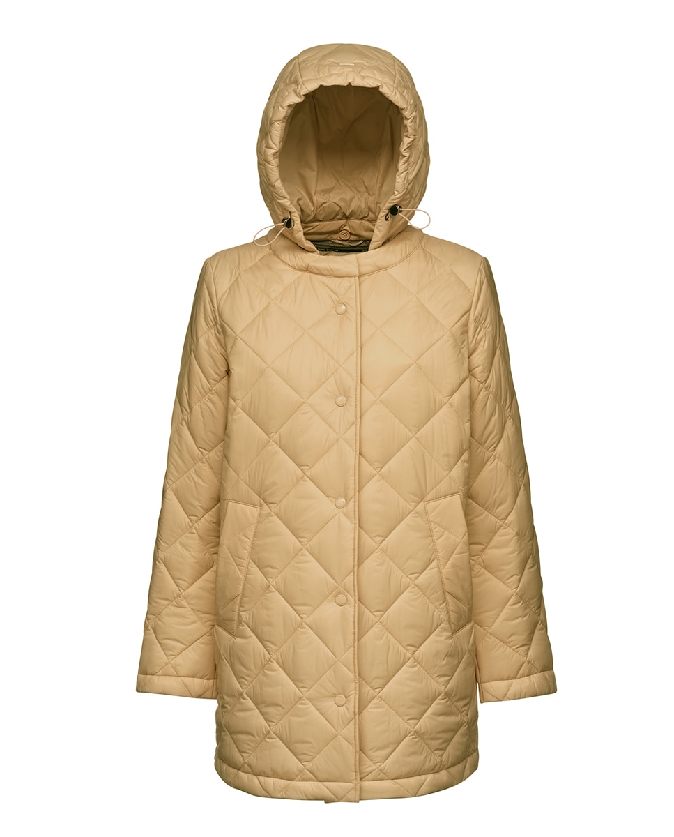 Imagen 0 de Chaqueta cortaviento acolchada de mujer con capucha desmontable