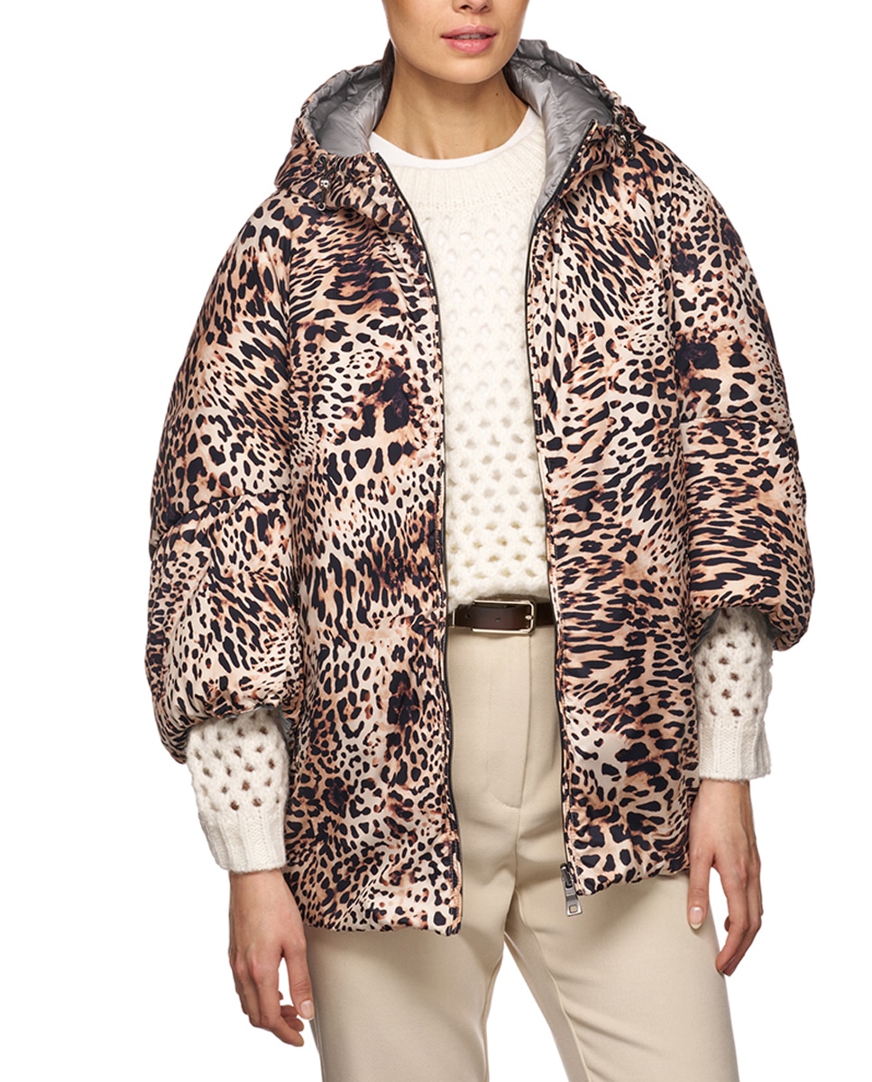 Imagen 0 de Plumifero capa reversible de mujer con cuello alto