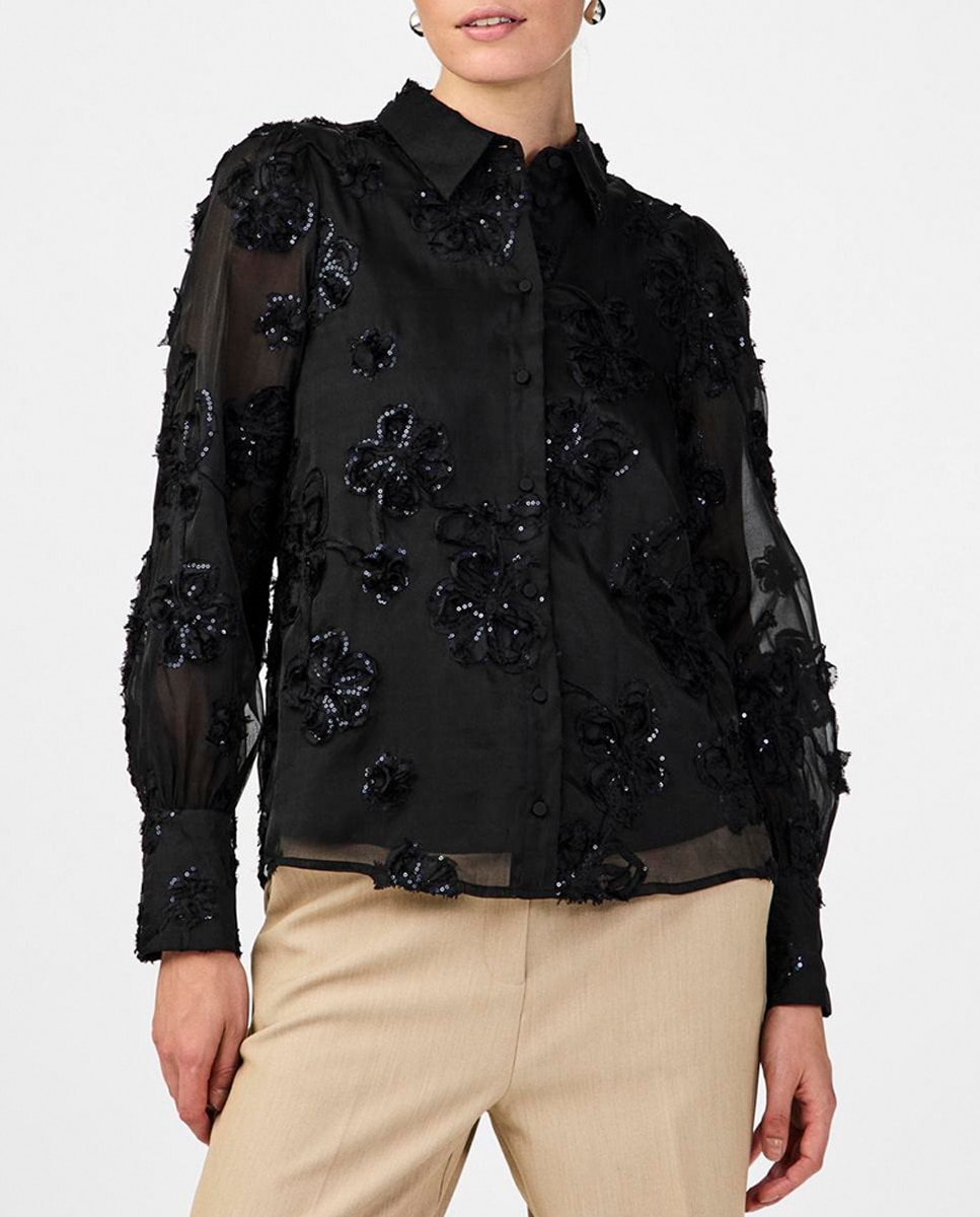 Imagen 0 de Camisa de mujer lentejuelas fiesta