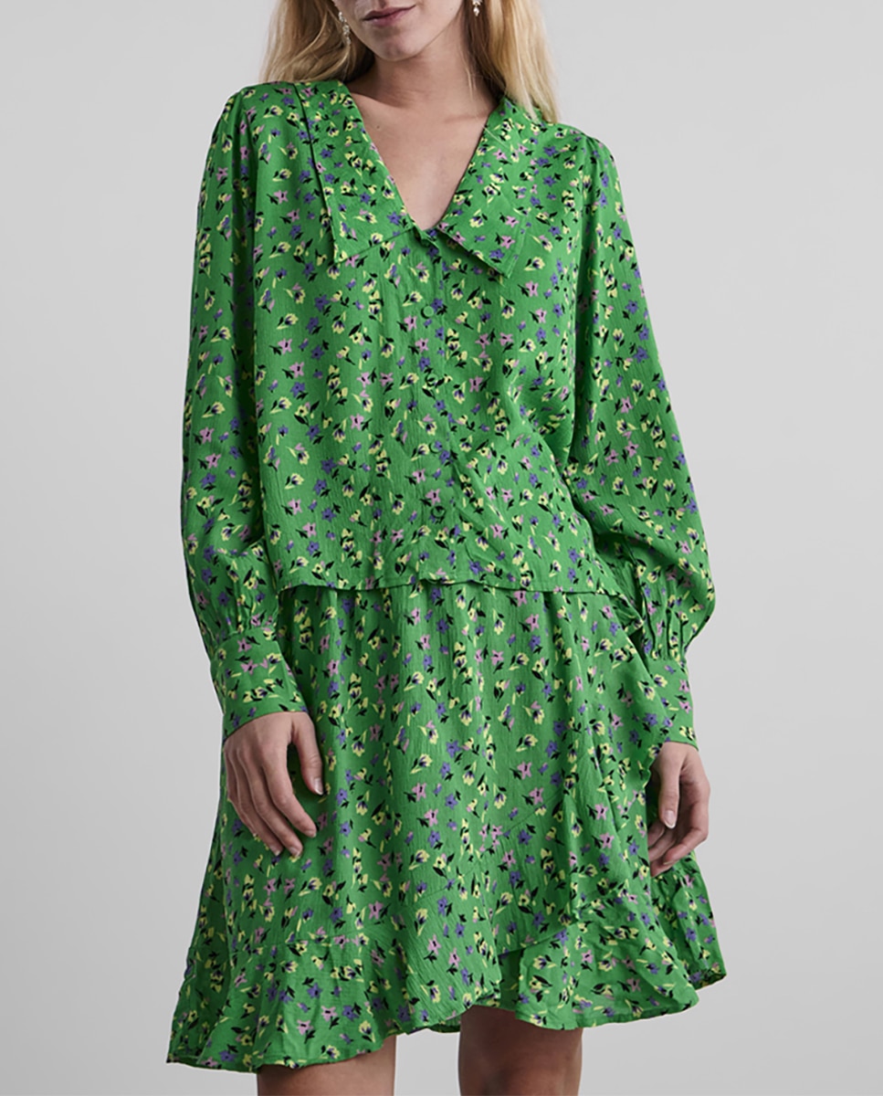 Camisa de mujer estampada con cuello bobo — oferta en Primeriti