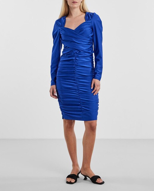 Imagen 0 de Vestido manga larga drapeado