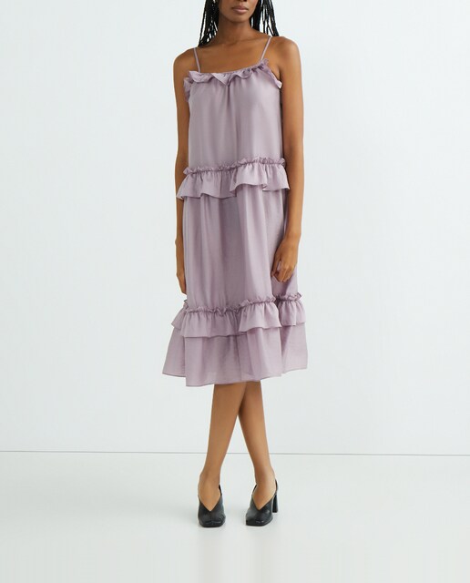 Imagen 0 de Vestido largo con volantes