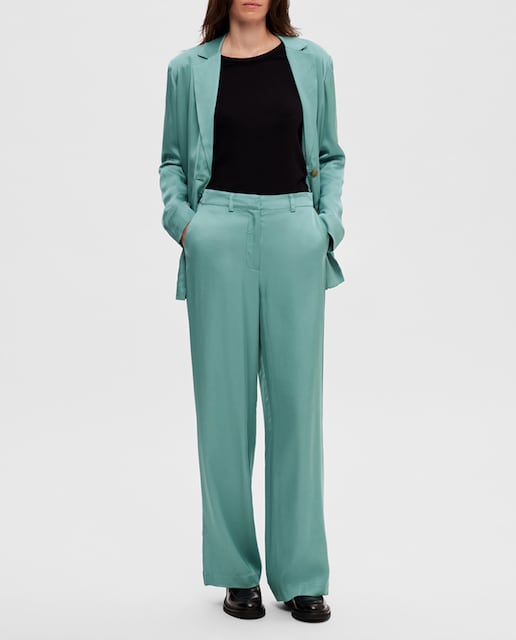 Imagen 0 de Pantalón de mujer largo satinado