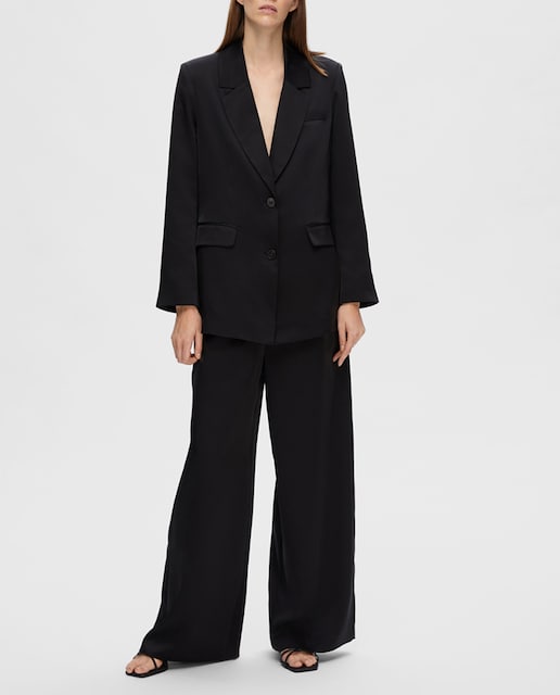 Imagen 0 de Pantalón de traje de mujer satinado