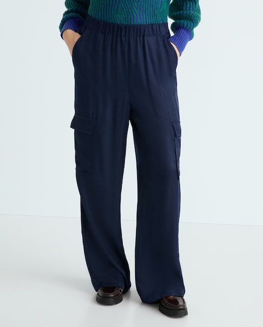 Imagen 0 de Pantalón de mujer cargo wide leg