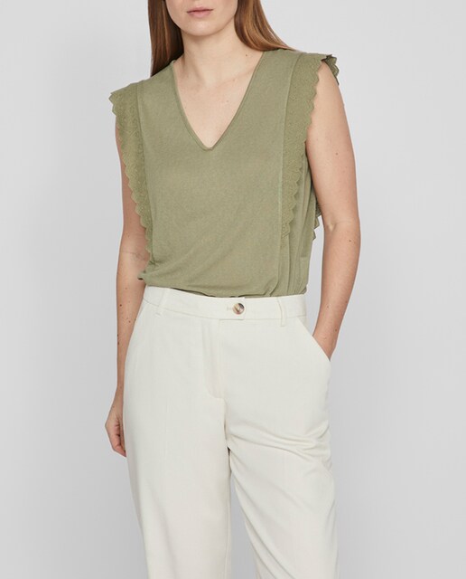 Imagen 0 de Top de mujer cuello en pico