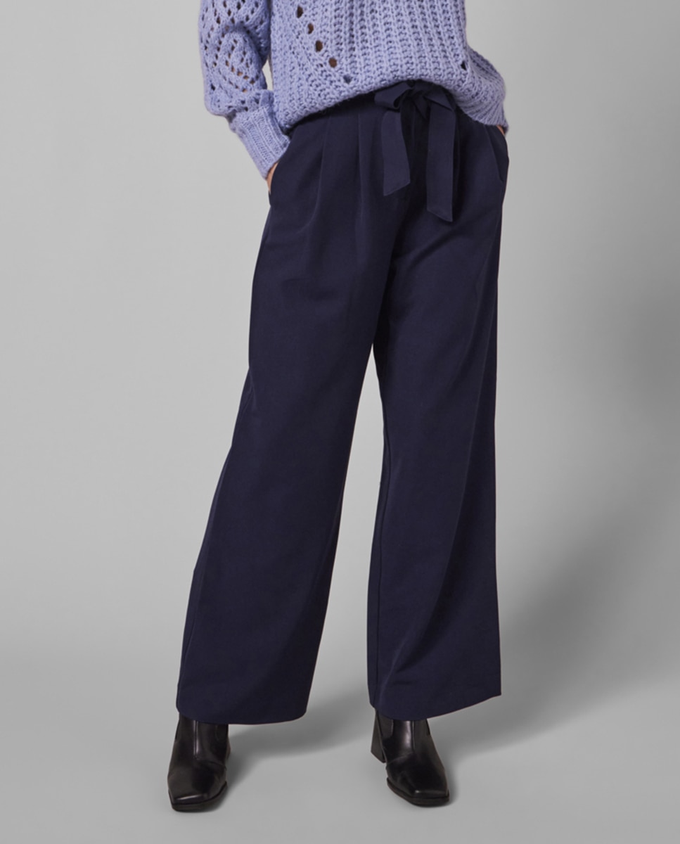 Imagen 0 de Pantalón ancho de mujer lazo