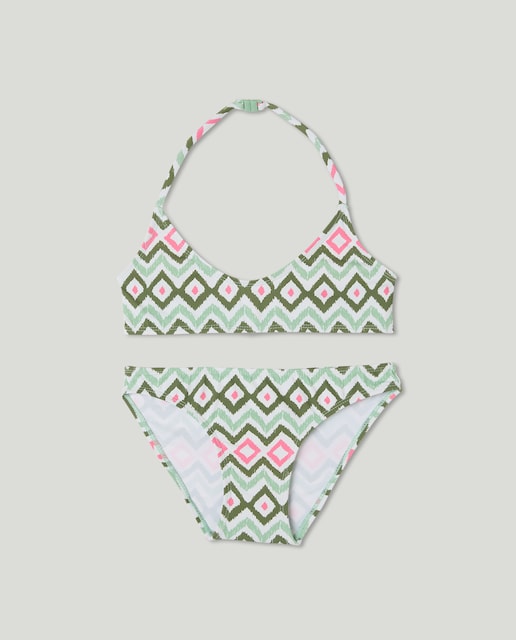 Imagen 0 de Bikini de niña con estampado geométrico