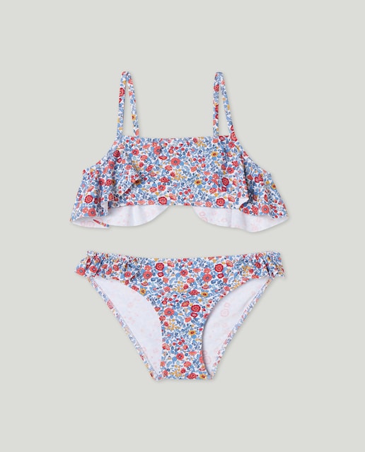 Imagen 0 de Bikini de niña con estampado de florecitas