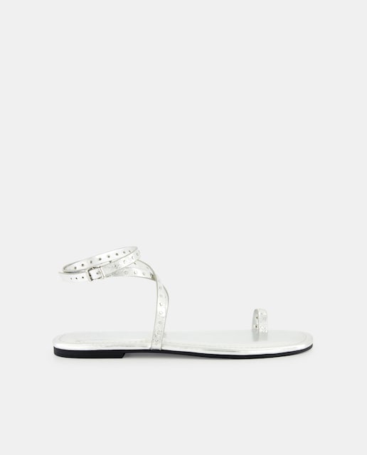 Imagen 0 de Sandalia de mujer tachas silver