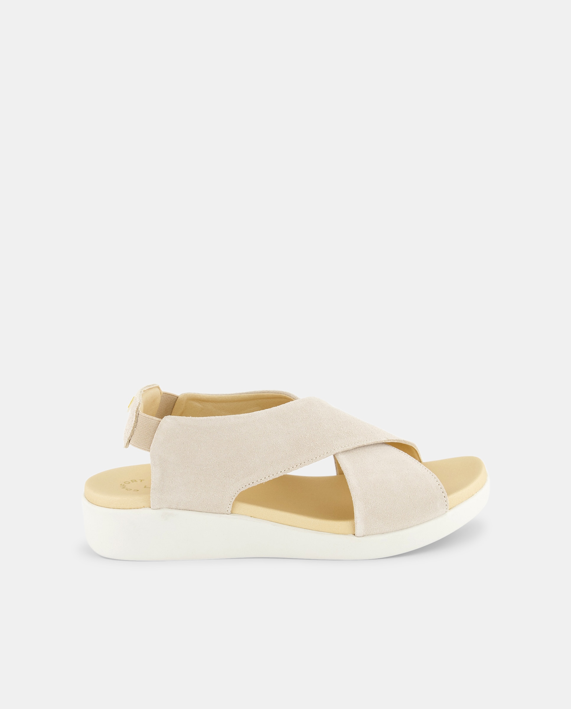 Imagen 0 de Sandalias planas de mujer en serraje - Línea Comfort