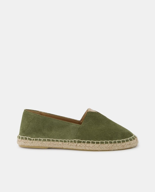 Imagen 0 de Alpargatas planas de mujer en serraje con ajuste elástico - Línea Esparteñas