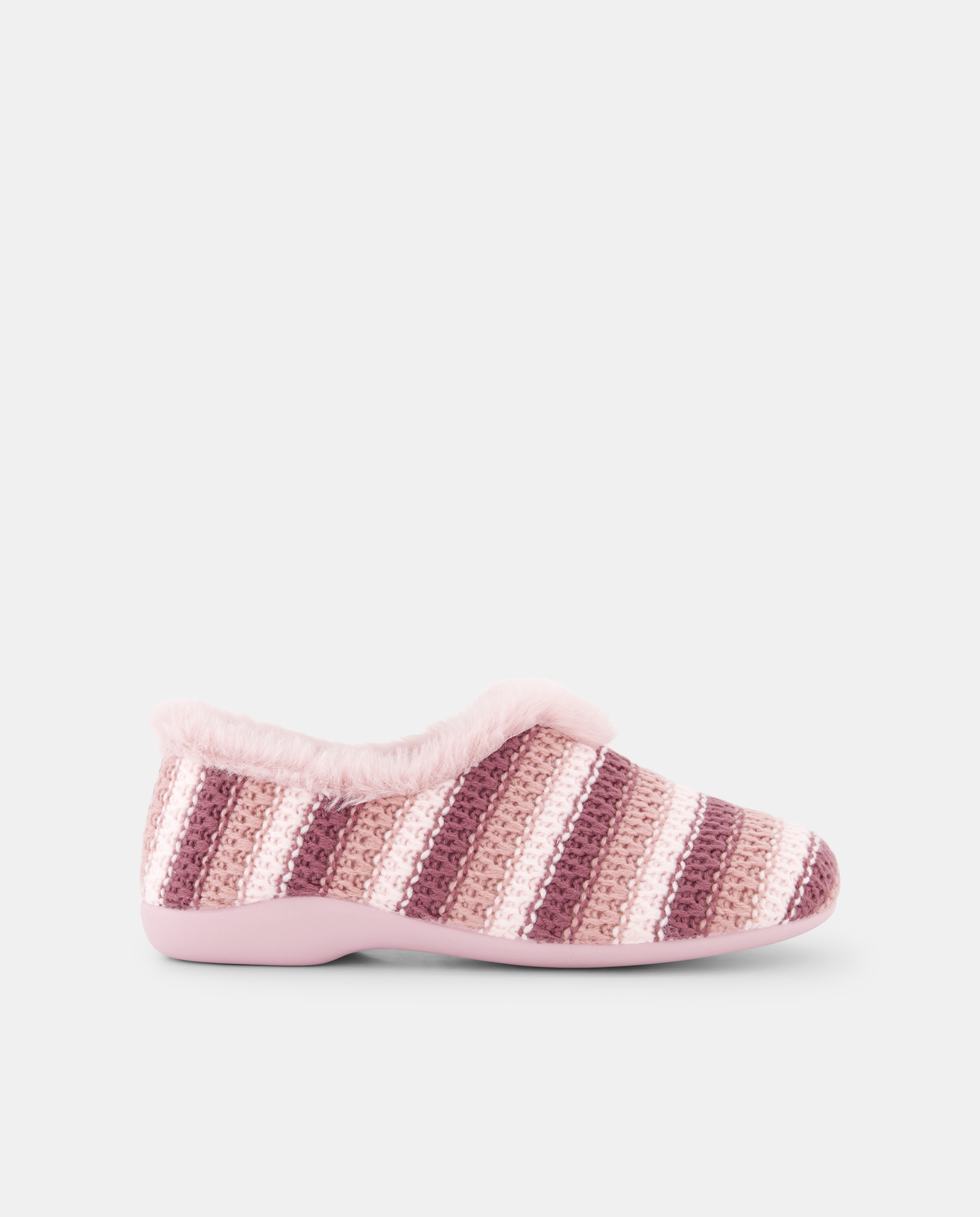 Imagen 0 de Zapatillas casa mujer punto rayas abotinada